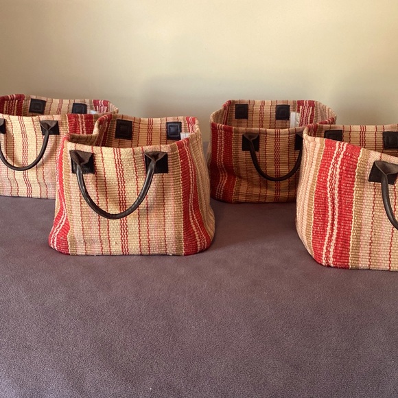 Dash & Albert, Garnet Hill woven storage baskets - Picture 1 of 17